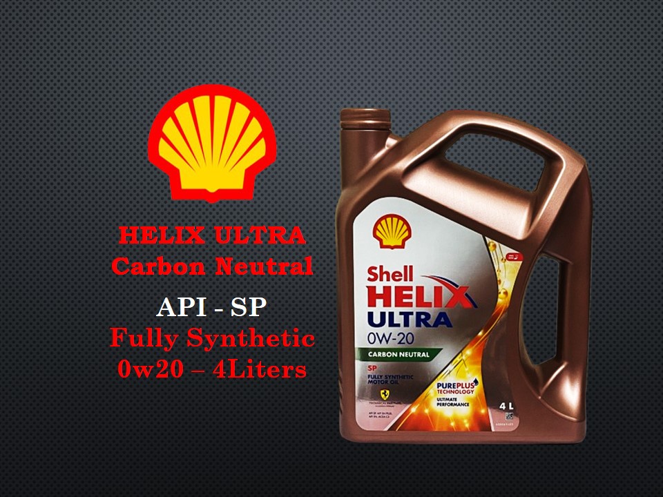 Shell - Ultra 0w20 4L API-SP CARBON NEUTRAL Fully Synthetic Engine Oil ...