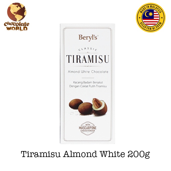 Beryls Tiramisu Almond White Chocolate 200g Made In Malaysia Shopee Malaysia 0436