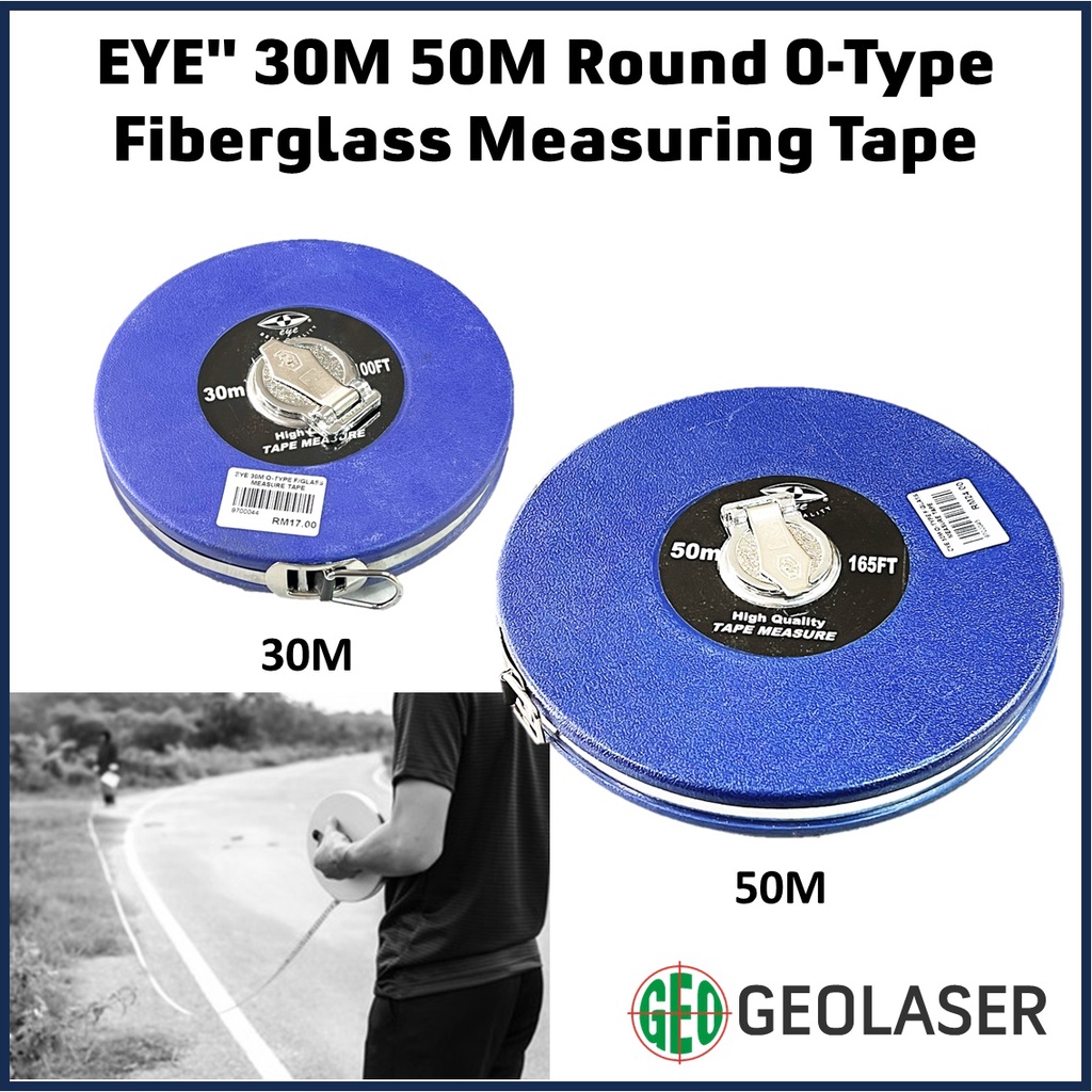 EYE 30M / 50M OType Round Fiberglass Measuring Tape ( Pita Pengukur