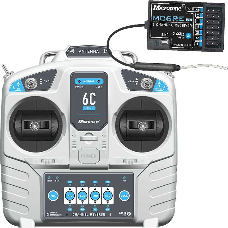Microzone New Mc6c 6a 6b Upgrade 6-channel 2.4g Aircraft Model Remote ...