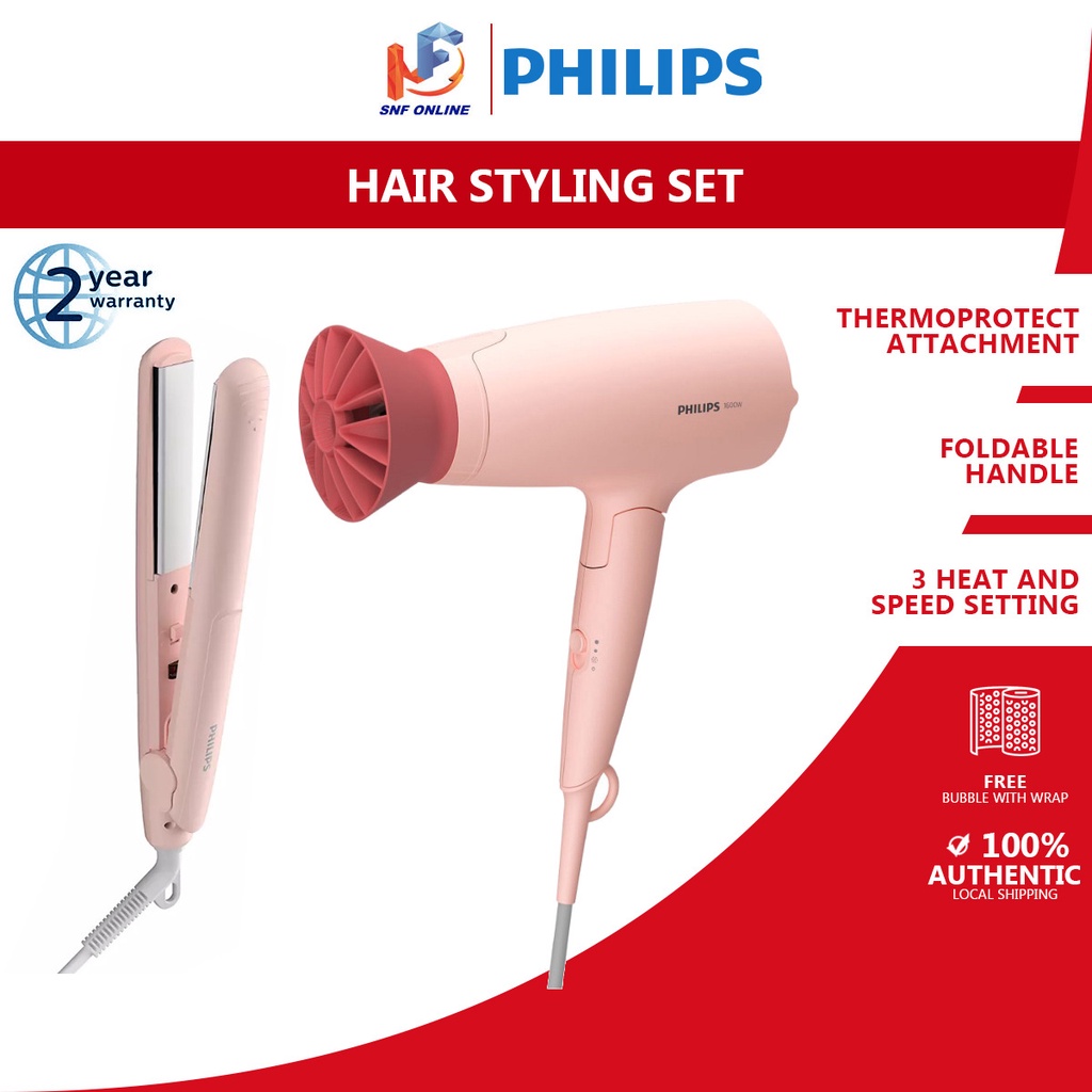 Philips 3000 Series Hair Styling Set BHP398/03 Shopee Malaysia