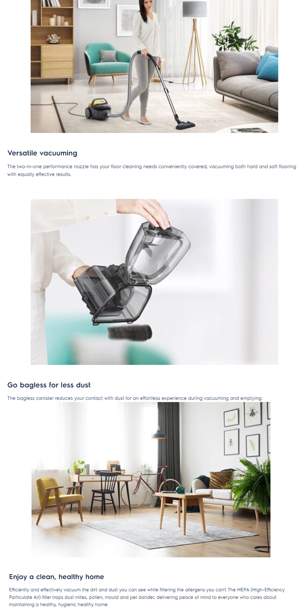 Electrolux 1600 Watt Bagless Vacuum Cleaner Z1230 | Shopee Malaysia
