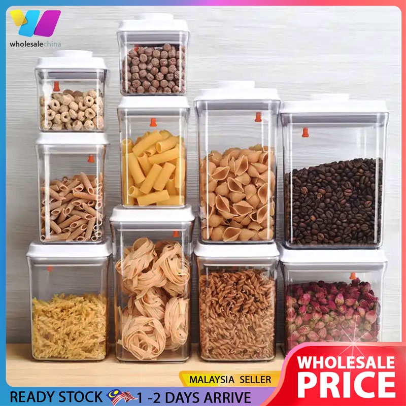 WHOLESALE Extra Airtight Food Storage Container Stackable Transparent