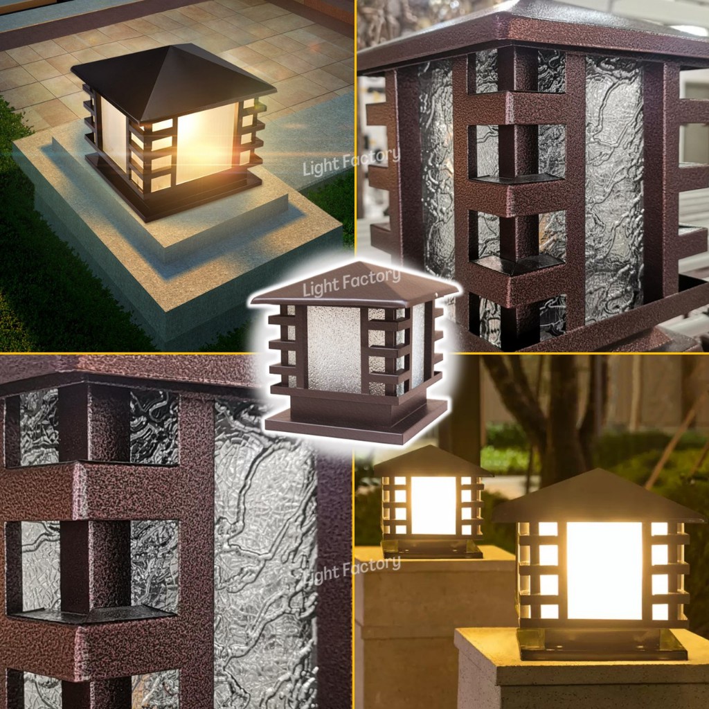 Decorative Outdoor Gate Light Outdoor Gate Lamp IP65 Weatherproof ...
