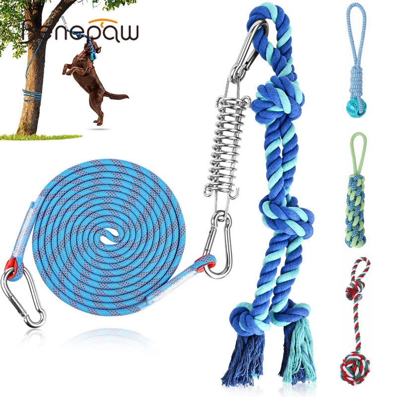 Dog toys to sales hang from trees