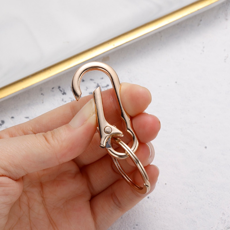 Zinc Alloy Spring Keychain/ Retro Spiral Retractable Belt Key Hook ...