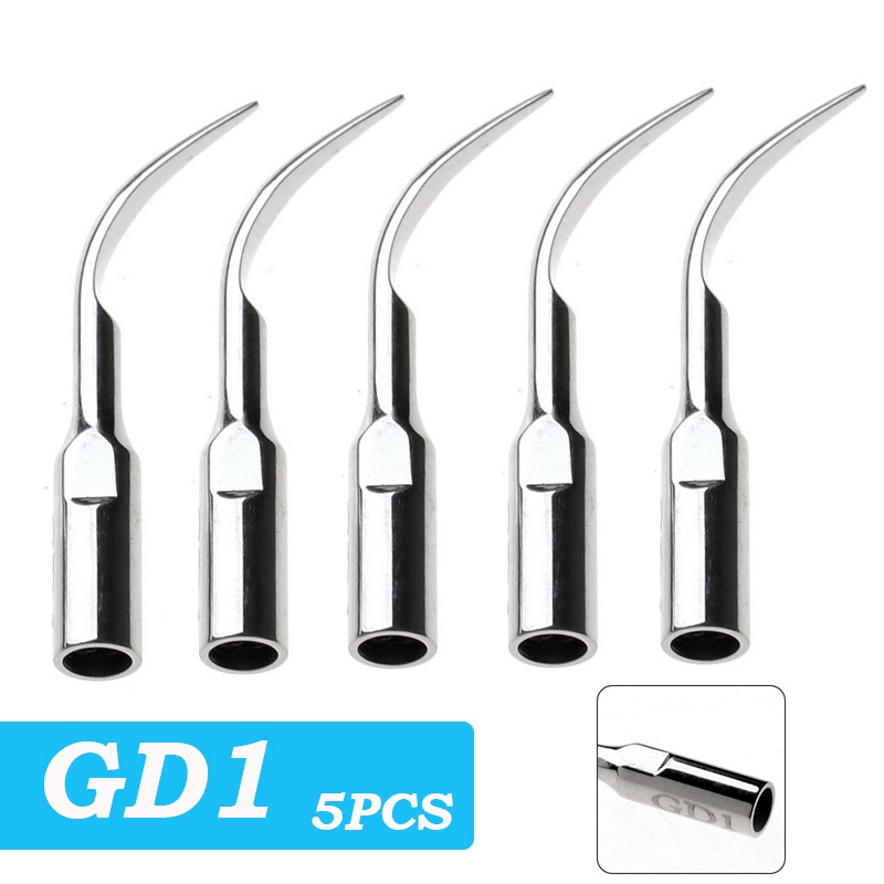 5 PCS Stainless Steel Working Head Scaler Tips Fit For EMS & WOODPECKER ...