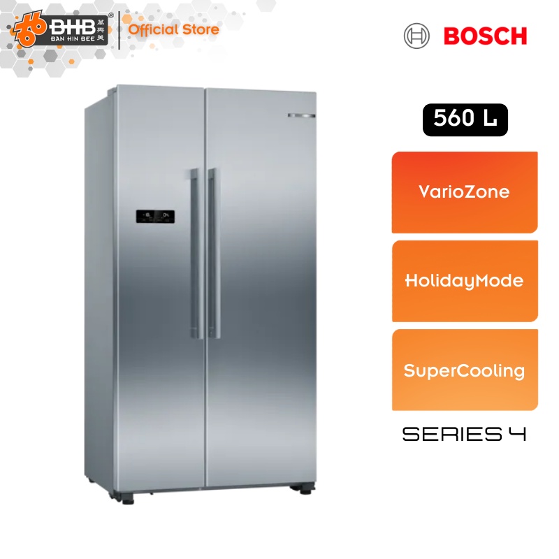Bosch 560L Side by Side Refrigerator KAN93VIFPG Stainless Steel Series
