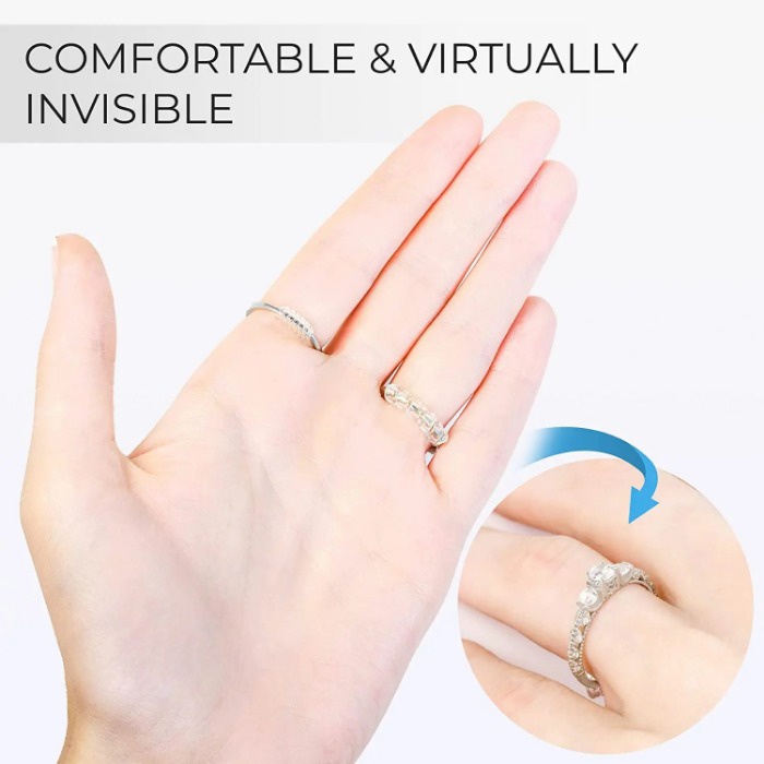 Universal Elastic Silicone Ring Elastic Fastener Scalable Ring Size ...