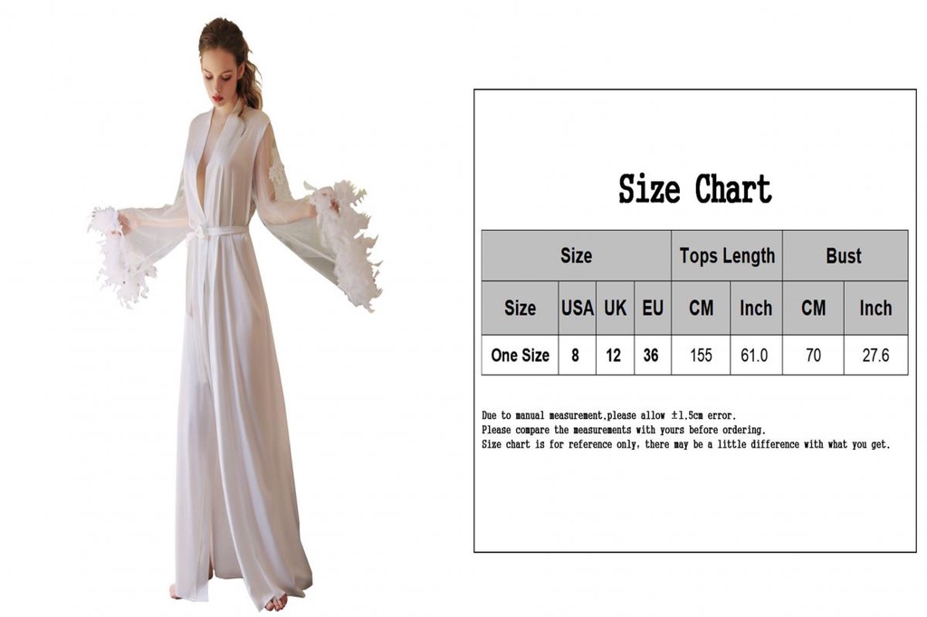 Han Long Bride Robe Soft V Neck Mesh Feather Cuffs Embroidery Night ...