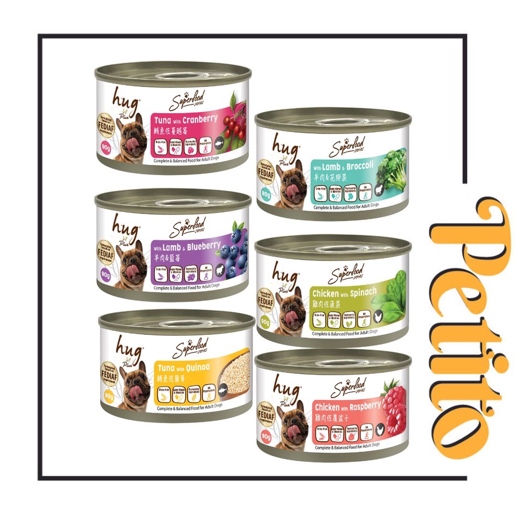 Hug Plus Superfood 90g - Dog Wet Food / Fruit and Vegetable Series ...