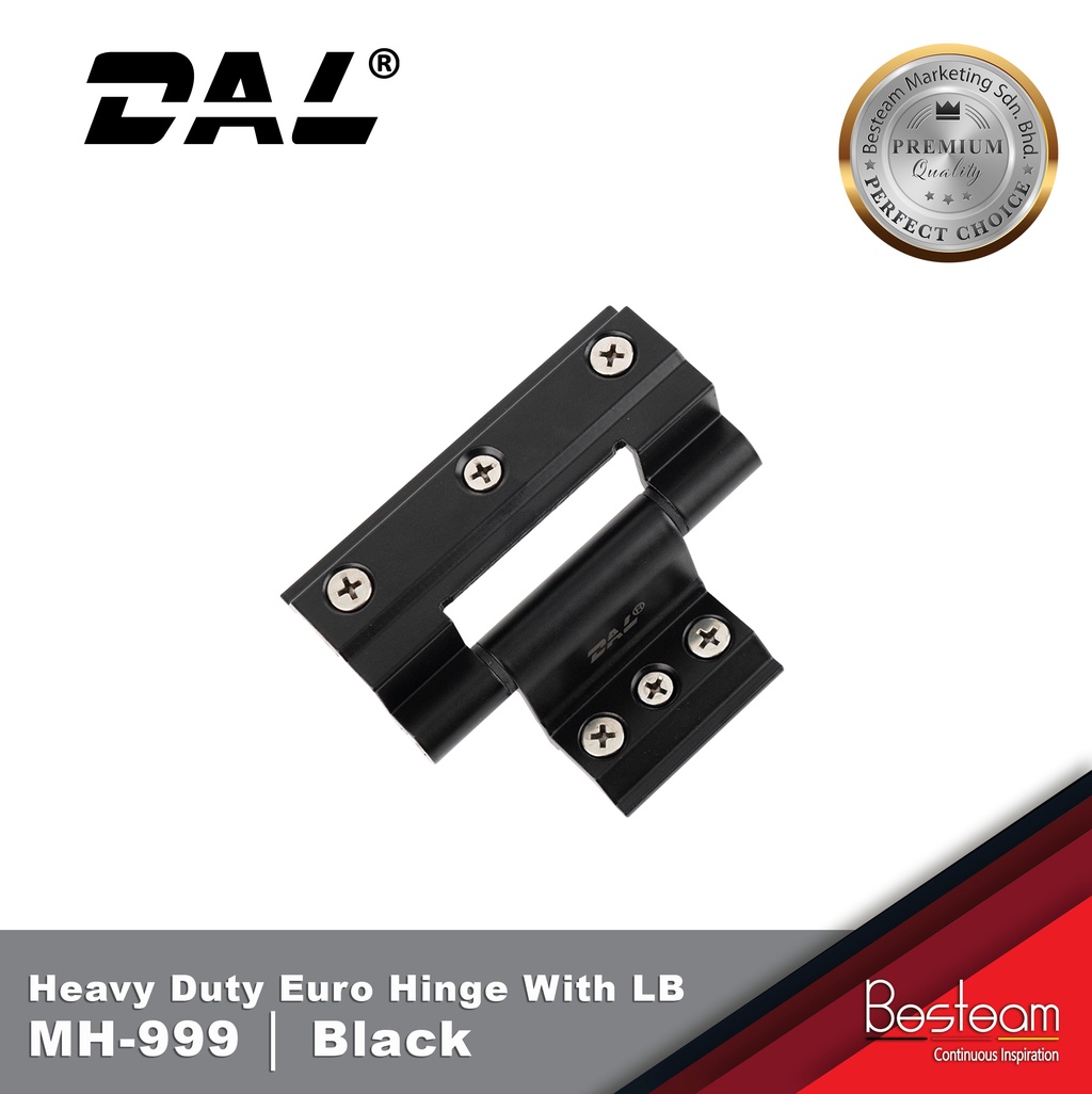 DAL MH999 Heavy Duty Euro Hinge With LB (Exposed Shopee Malaysia