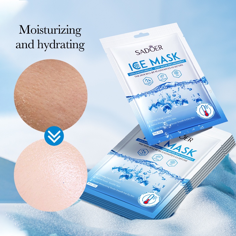 SADOER ICE Mask Cool Moisturizing Deep Water Replenishment Hydrating ...