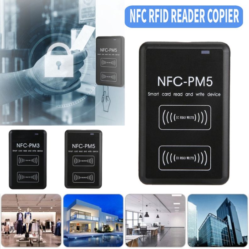 NFC PM5 RFID Copier IC ID Reader Writer Duplicator with Full Decode ...