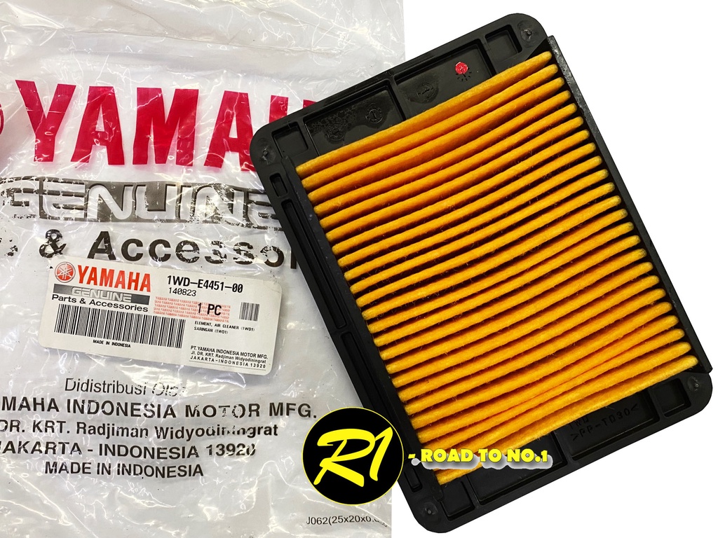 YAMAHA R25 MT25 MT-25 AIR FILTER AIR CLEANER ELEMENT PENAPIS UDARA 100% ...