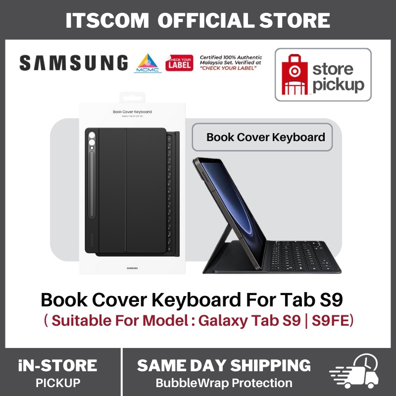 Samsung Galaxy Tab S9 S9fe Keyboard Cover Book Cover 100