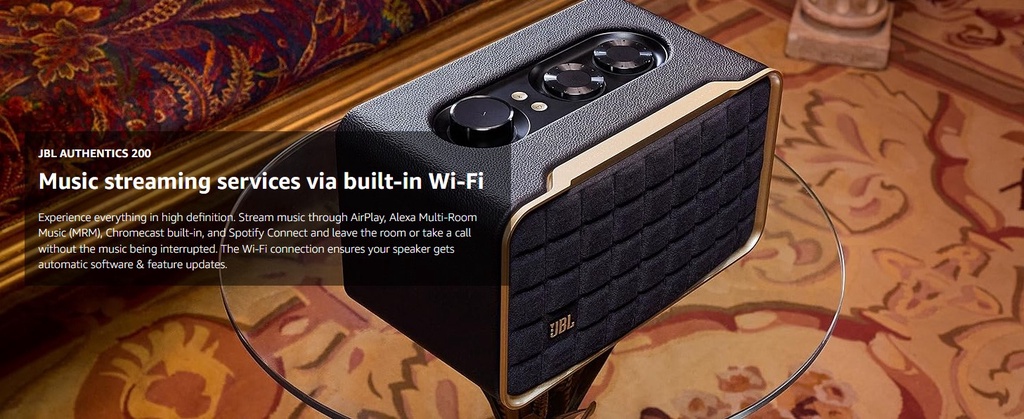 JBL Authentics 200, 300 & 500 retro Bluetooth and Wi-Fi speakers