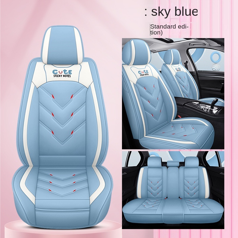 Zy6671 Full Leather Full Surround Car Seat Cover Myvi/axia/bezza/viva