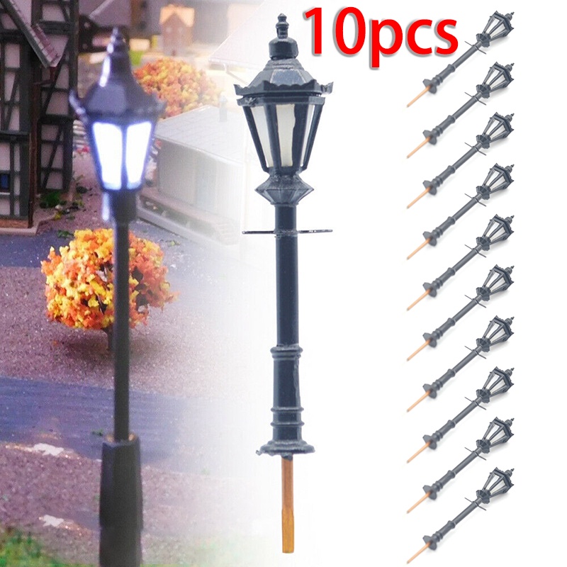 [Ready Stock] 10Pcs Model Street Lights Scale 1:75 Railway 3V LED ...