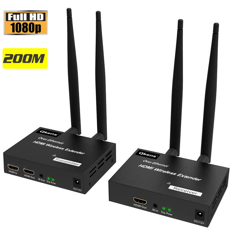 200M Wireless Transmission System Screen Share HDMI Extender Video