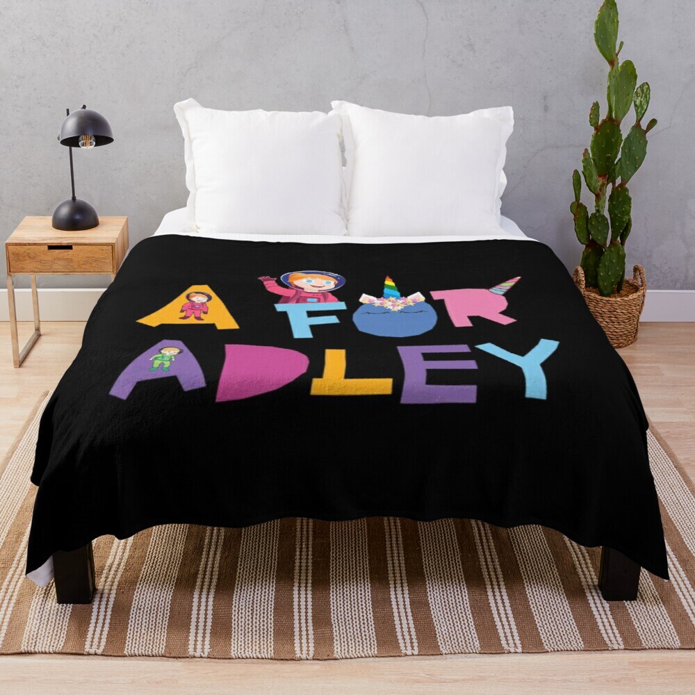 A adley, fun for school Throw Stuffed Blanketts Cute Blankett Play