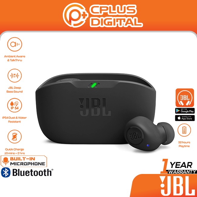 JBL WAVE 100 Wave Buds TWS Bluetooth 5.0 True Wireless Earbuds with Built in Microphone Shopee Malaysia
