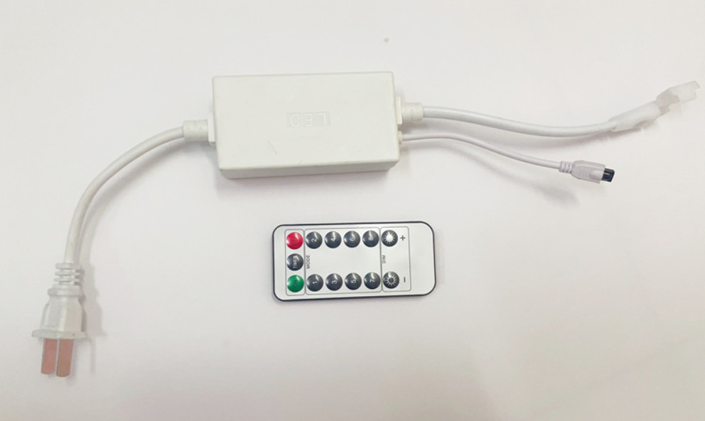 AC220V 48leds RGB Running LED Strip Light Remote Control Adapter Plug 2 ...