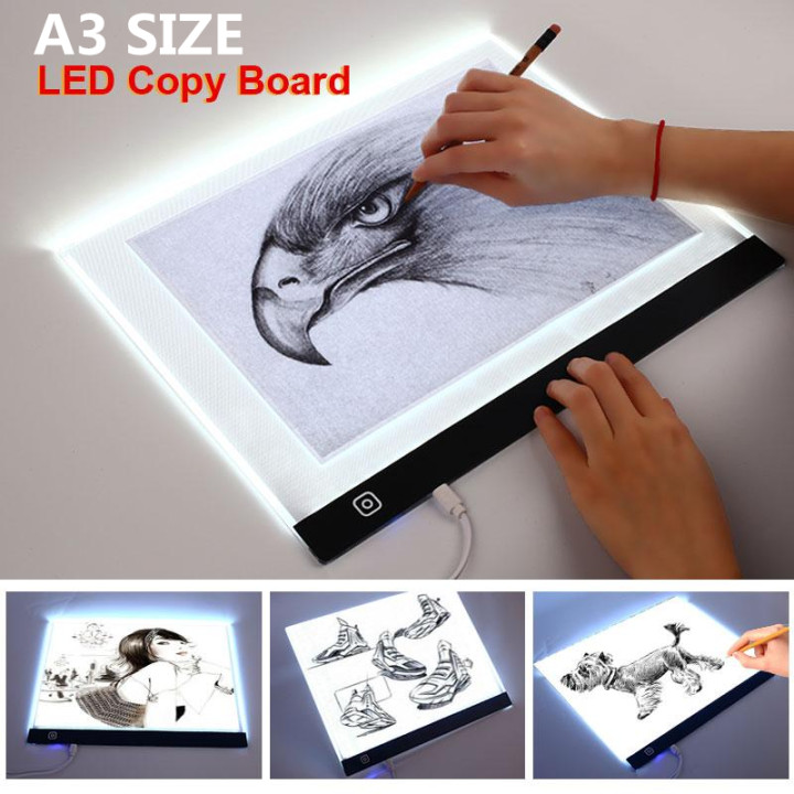 A4 Portable LED Light Box Trace, Light Pad USB Power LED Artcraft ...