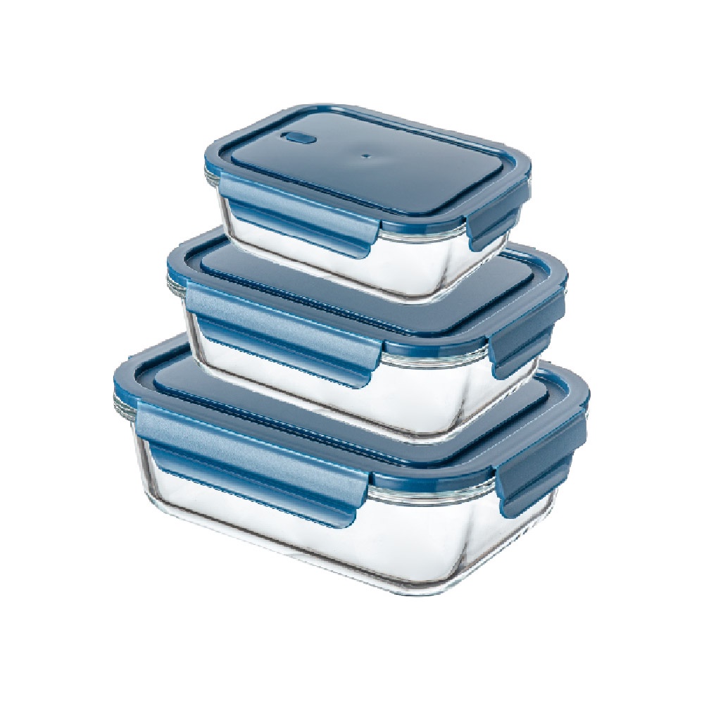 Innohut Borosilicate Glass Container Lunch Box Bekas Makanan Kaca Bento ...
