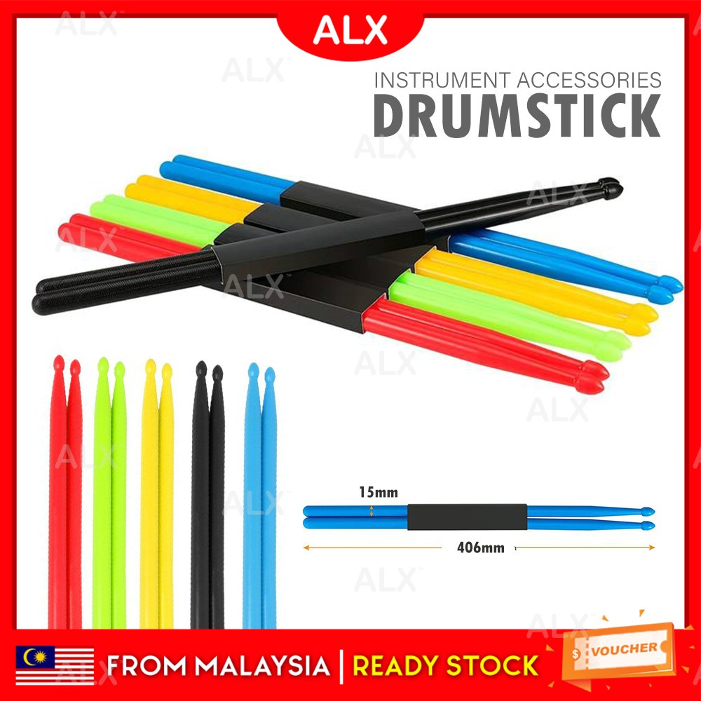 ALX Nylon Drumstick Musical Percussion Accessories Drum Beat Sticks ...