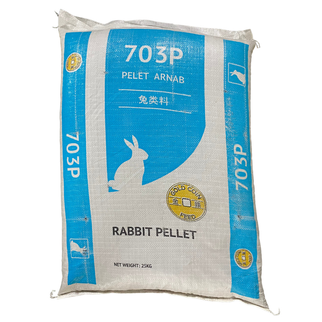 [25KG] [703P] MAKANAN ARNAB PREMIUM JENAMA GOLD COIN | RABBIT FOOD ...