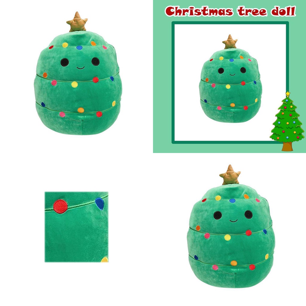 The Carol Christmas Tree Squishmallow Plush Toys Xmas Doll Decoration