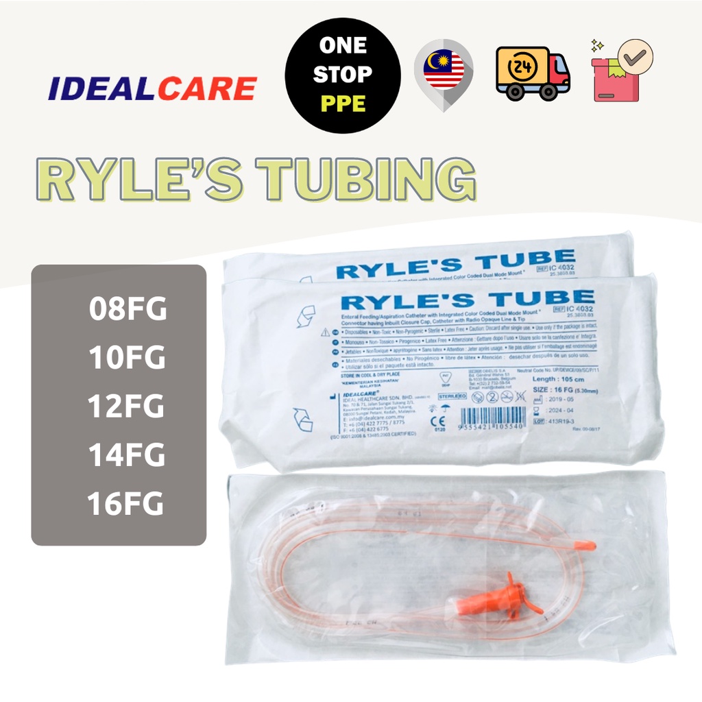 [OneStopPPE] Ryle's Tube 105cm Length Enteral Feeding Gastric ...