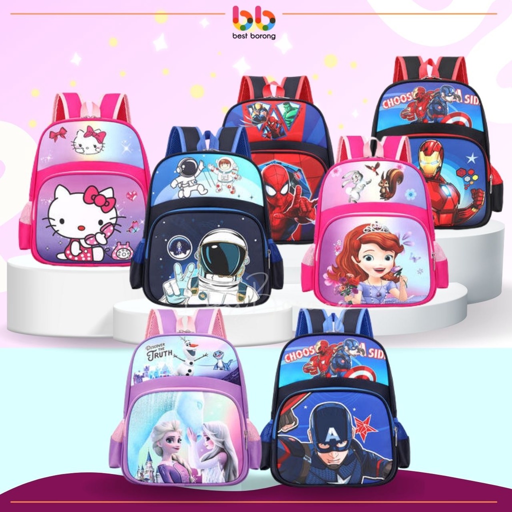 36cm Kindergarten Tadika Cartoon Kids Boy Girl School Bag BackPack Beg ...