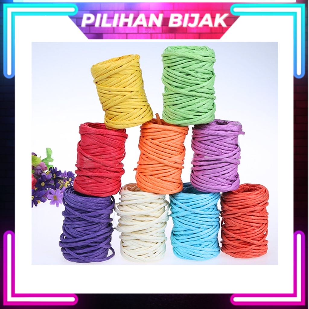 10.5cm Raffia Paper Ribbon Paper Ribbon Paper Reben Kertas Reben Flower ...