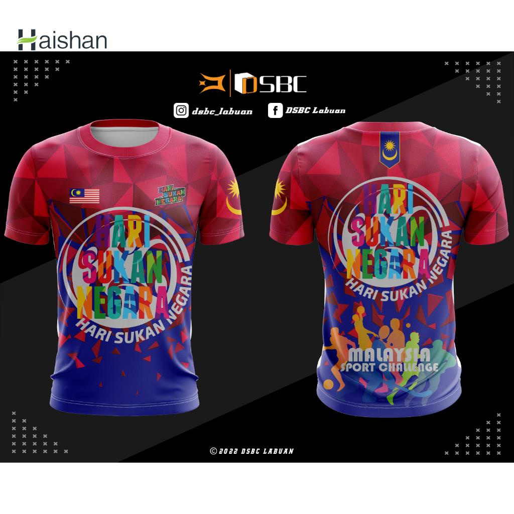 (haishan) BAJU SUBLIMATION HARI SUKAN NEGARA 2023 | Shopee Malaysia