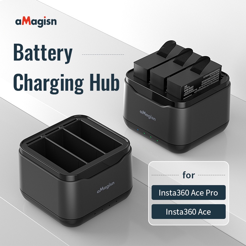 【NEW】aMagisn Insta360 Ace/Ace Pro/Ace Pro 2 battery charger + original