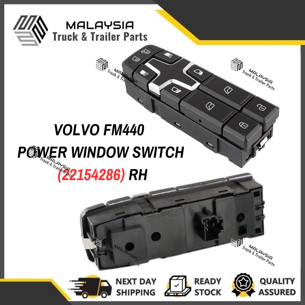 Volvo FM4 FH4 V4 Version 4 Power Window Switch RH 22154286 | Right Side ...