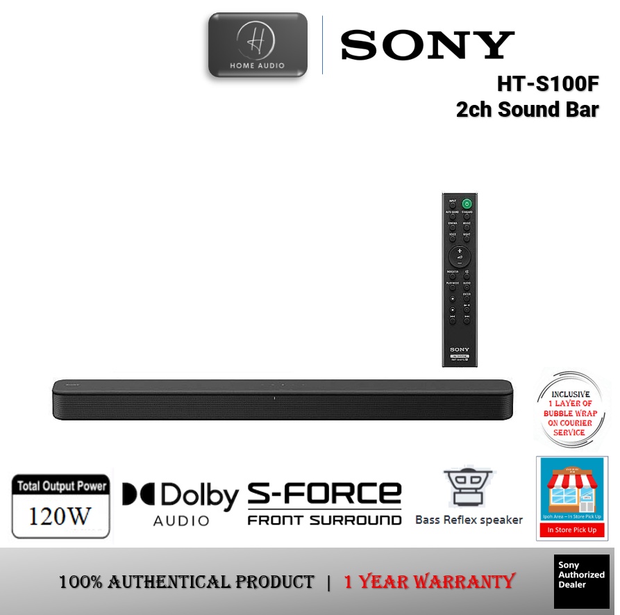 Sony Soundbar Ht S100f With 2ch Shopee Malaysia