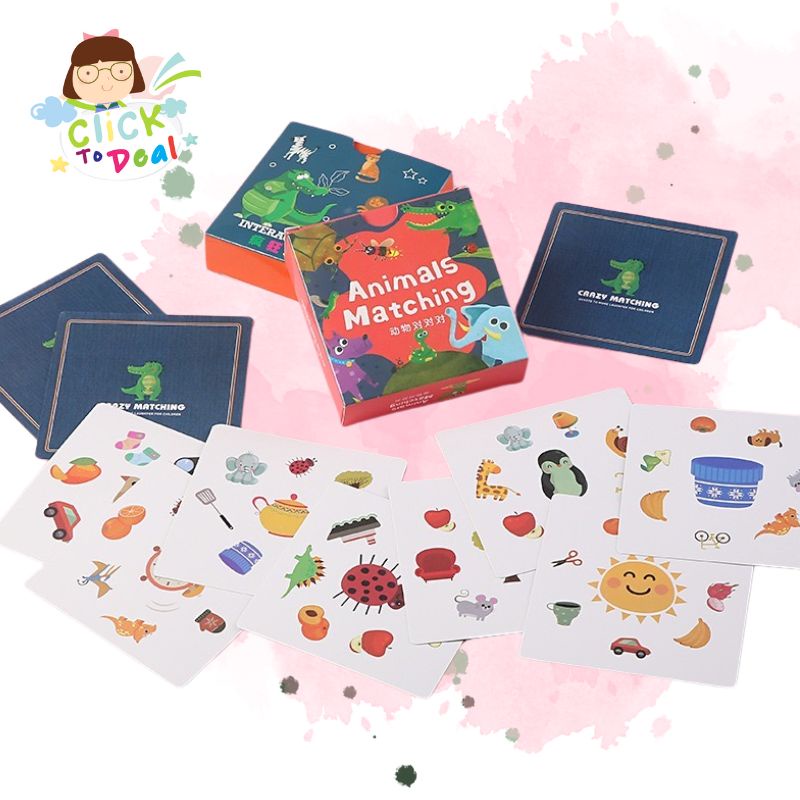 Crazy concentration card matching pairing parent child interactive ...