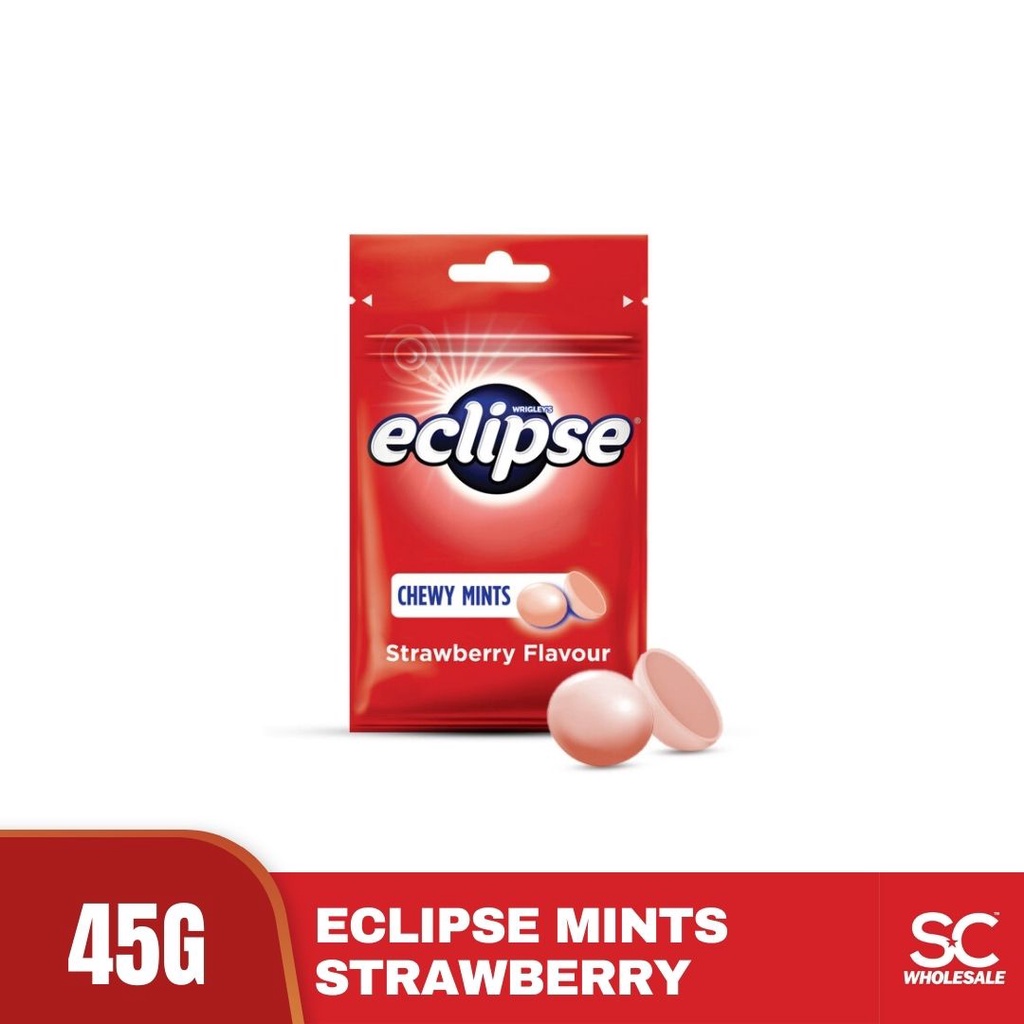 Eclipse Chewy Mints Candy Strawberry 45g Shopee Malaysia