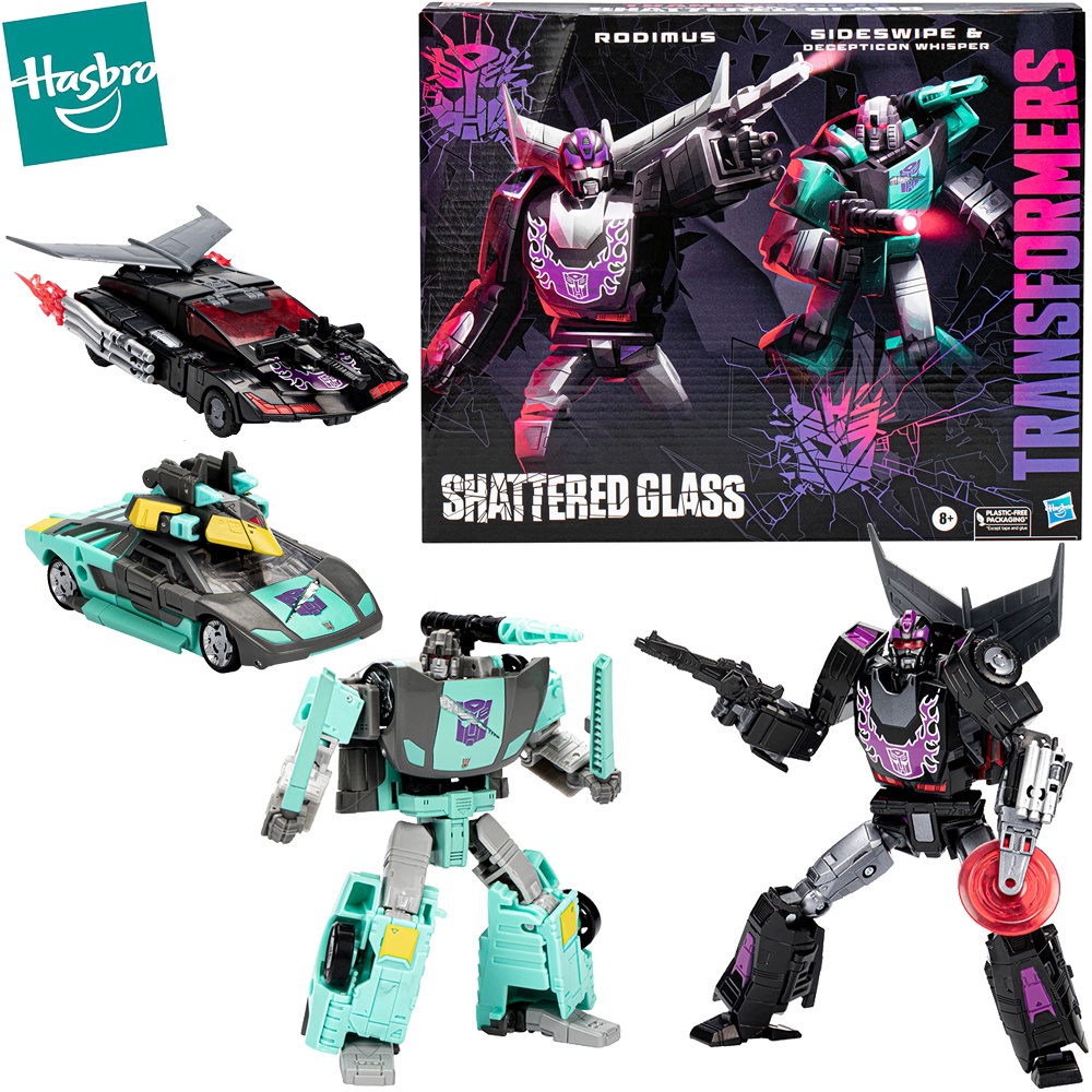 Hasbro Transformers Generations Shattered Glass Rodimus Sideswipe And Decepticon Whisper 1554