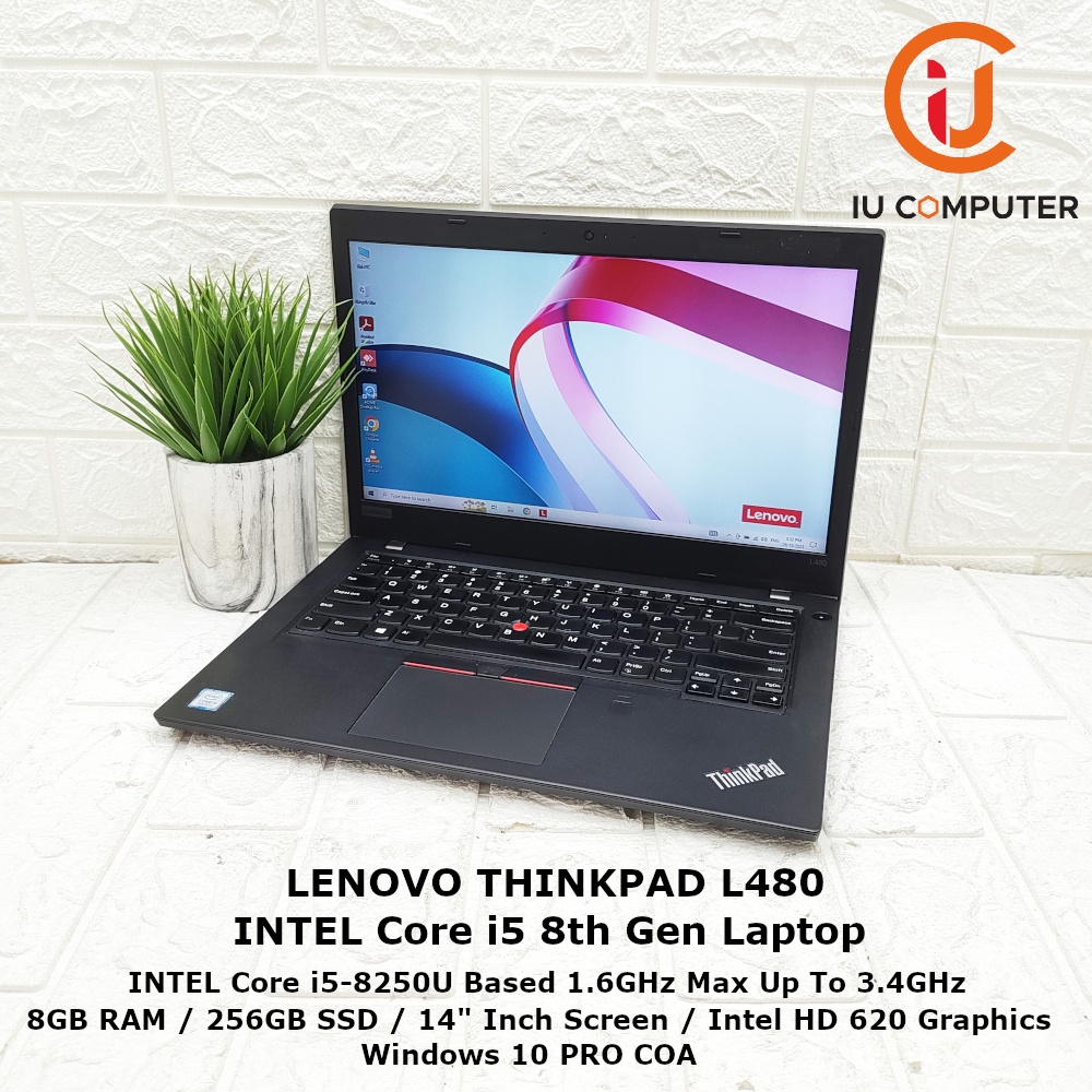 LENOVO THINKPAD L480 INTEL CORE I5-8250U 8GB RAM 256GB SSD LENOVO THINKPAD L480 INTEL CORE I5-8250U 8GB RAM 256GB SSD