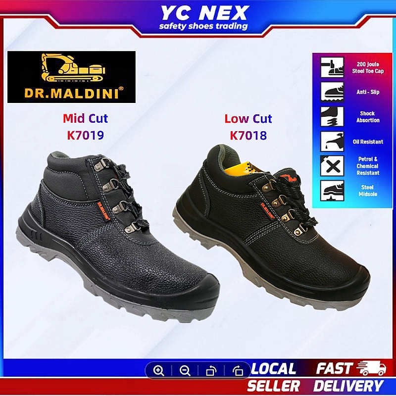 SAFETY SHOES / SAFETY BOOTS LOW CUT/ MID CUT LACE UP DR MALDINI SAFETY