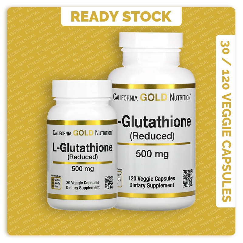 Ready Stock Exp 072025 California Gold Nutrition L Glutathione Reduced 500 Mg 30