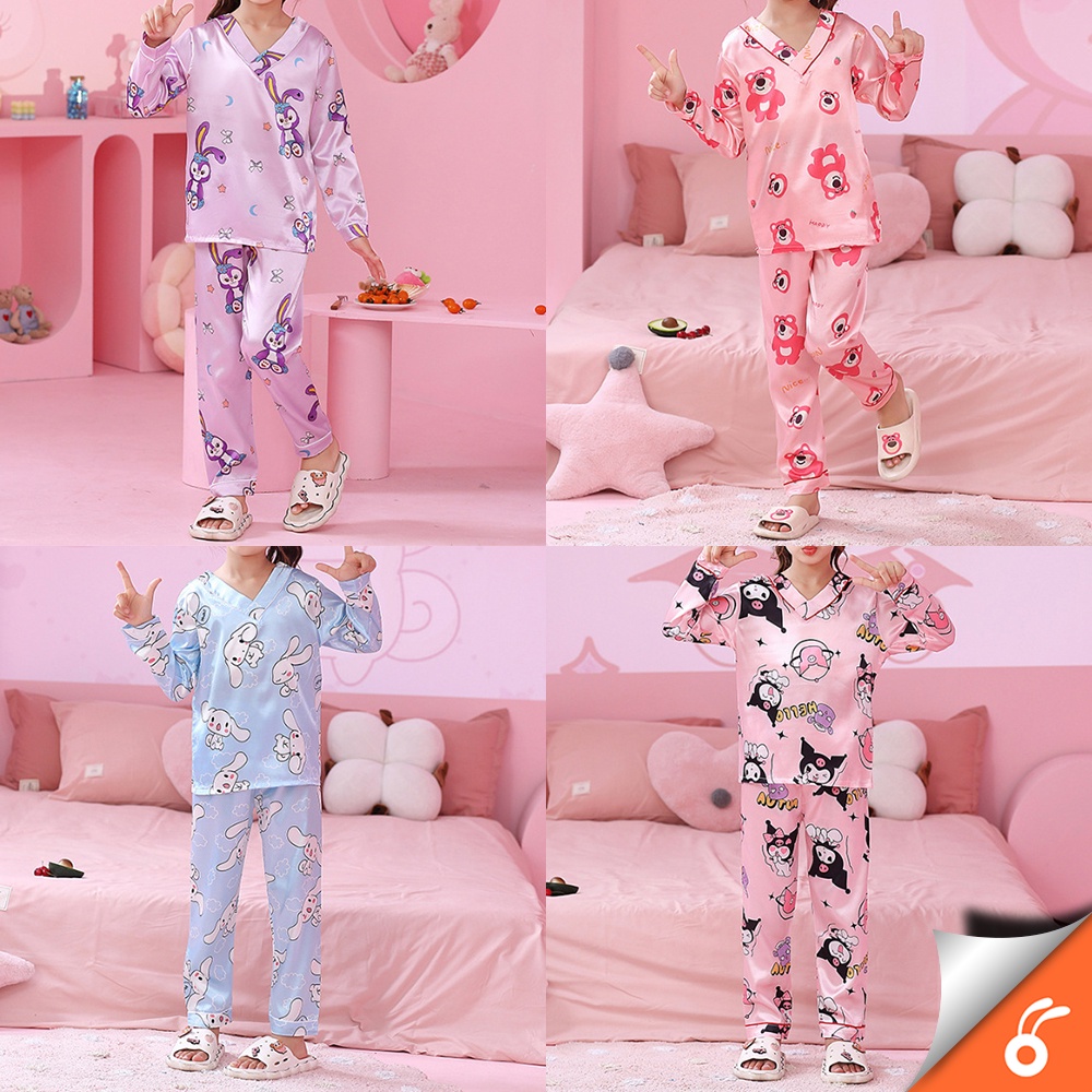 0455 FUSAKO Kids Pyjamas Nightwear Children Pyjamas Nightwear baju ...