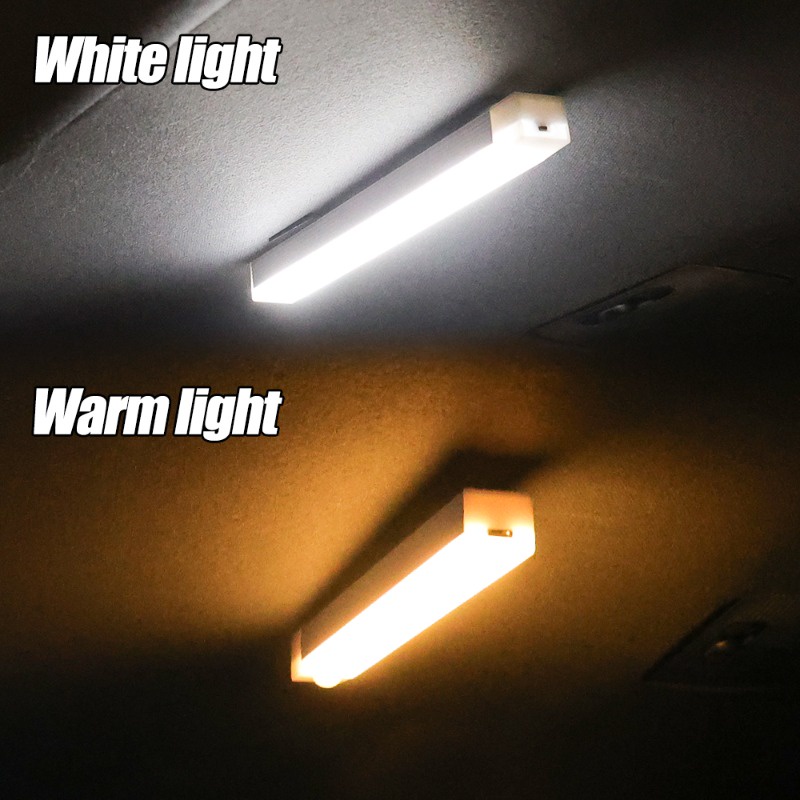 White & Warm Light Floodlight / Car Rear Trunk Induction Light ...