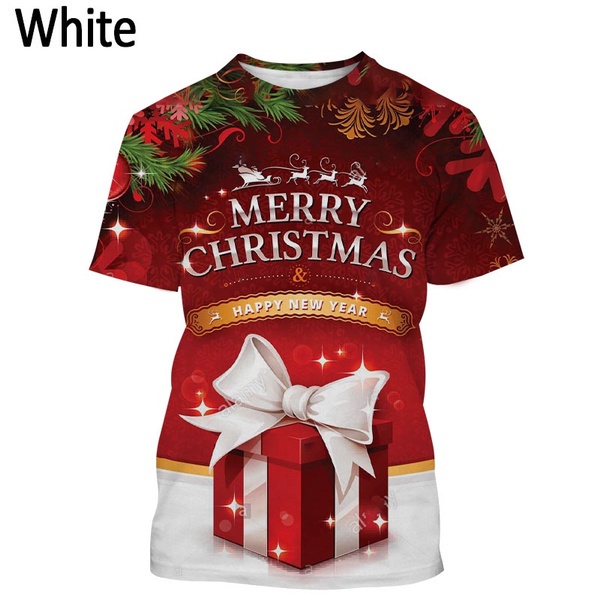 Merry Christmas Jersey NEW 2024 Christmas Santas Xmas T shjirt Full