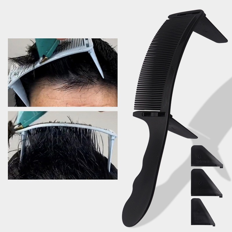 3PCS/Set Salon Hairdressing Comb Barber Fade Comb for Men, ABS Heat ...