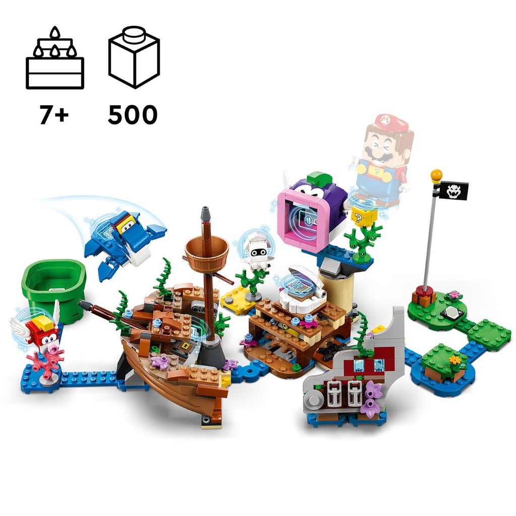 LEGO 71432 Super Mario Dorrie's Sunken Shipwreck Adventure Expansion ...